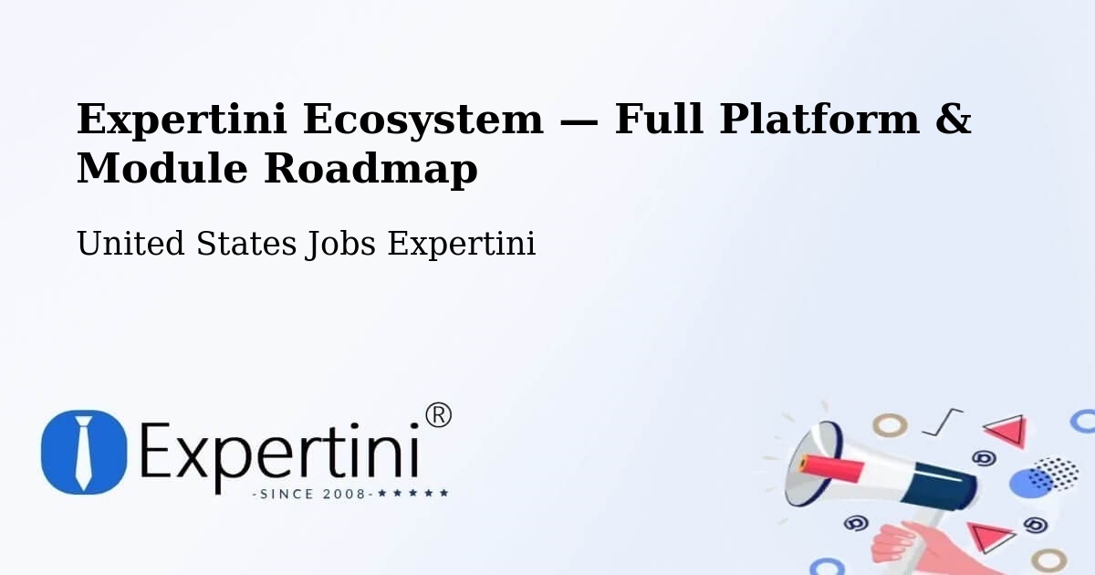 Expertini Ecosystem — Full Platform & Module Roadmap – Chester